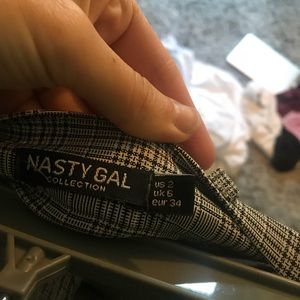 Nasty gal high waisted plaid pants